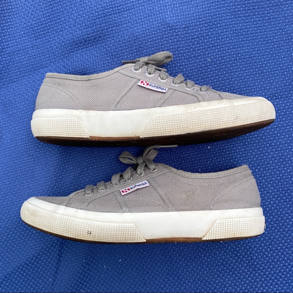 Superga 2750 Cotu Classic Grey Canvas Sneakers EU 39 US 8 - Picture 2 of 8